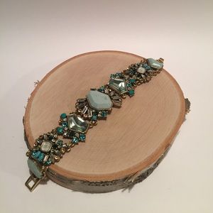 Aquamarina Statement Bracelet